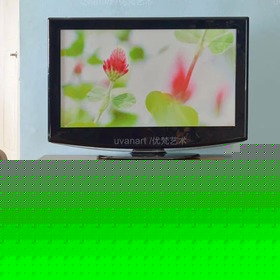 环保撞色电视柜