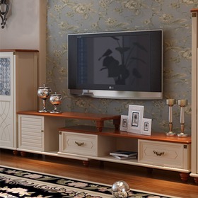 美式乡村可伸缩电视柜