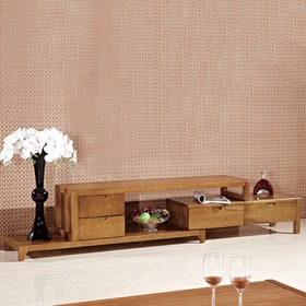 可伸缩实木烤漆电视柜