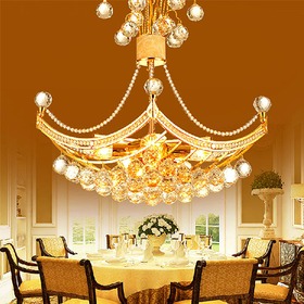 省电节能小吊船水晶吊灯