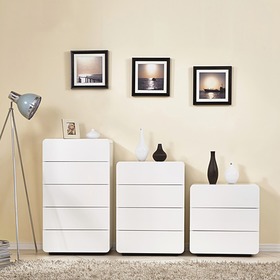 多功能亮光烤漆五斗柜