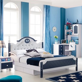 松木手工雕刻儿童床