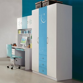 实木挂衣杆宝宝衣柜