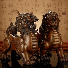 开光纯铜风水貔貅摆件