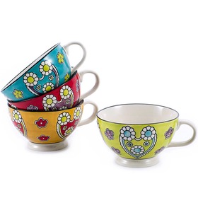 创意手绘中温瓷咖啡杯