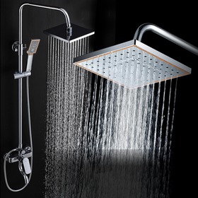 方形可旋转手持淋浴花洒