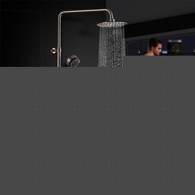 不锈钢顶喷淋浴花洒带龙头