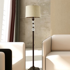 手工布艺灯罩落地灯