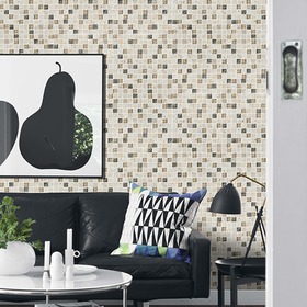 洞石浮雕客厅马赛克