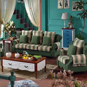 包边工艺绿色沙发
