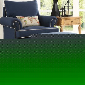 混纺实木布艺沙发椅