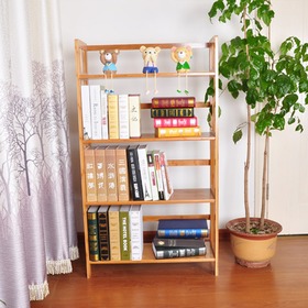 楠竹书架置物架