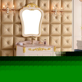 实木雕花浴室柜