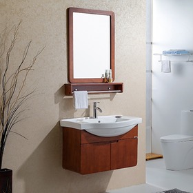 橡胶实木浴室柜