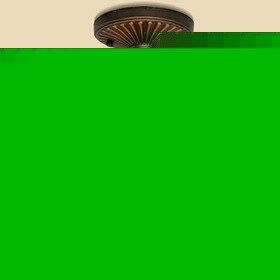 花型玻璃铁艺吸顶灯