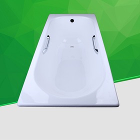 科勒带扶手一米六铸铁浴缸