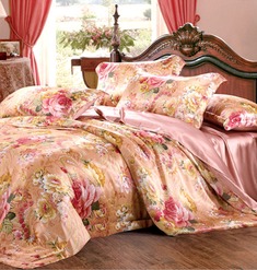 双面纯天然桑蚕丝四件套