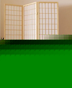 时尚三扇樟子格屏风