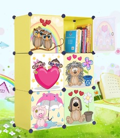 塑料简易儿童书架