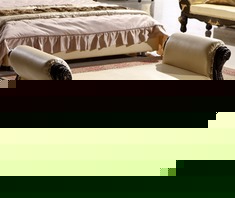 真皮裂纹漆床尾凳