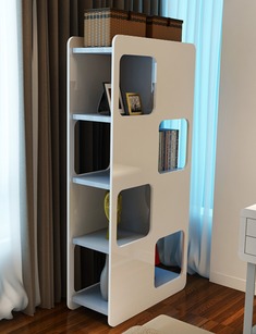 钢琴烤漆现代双方面书柜