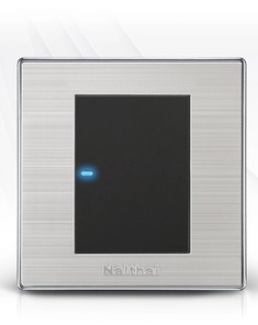 不锈钢拉丝轻点单控开关