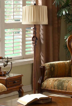 美式布艺落地灯