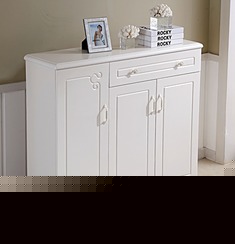 象牙白环保鞋柜