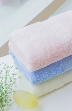 田园风纯色全棉毛巾