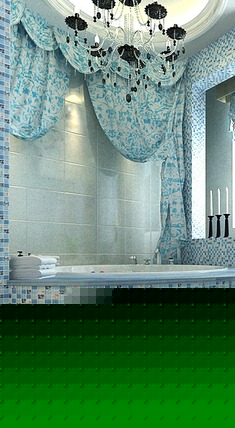 贝壳卧室玻璃马赛克