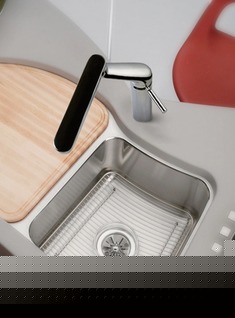 可旋转全铜镀铬厨房水龙头