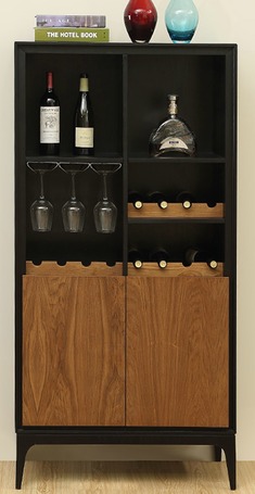 个性混搭实木装饰酒柜