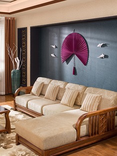 自然古韵原木沙发