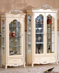 珍珠白静音橡木酒柜