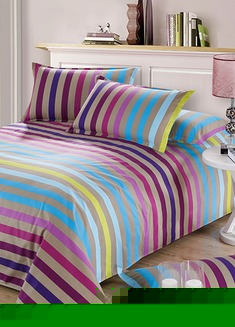 现代简约纯棉老粗布床单