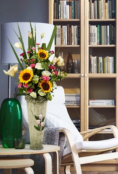 向日葵百合混搭家庭鲜花