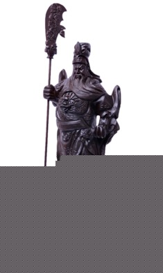 黑檀关公雕刻饰品