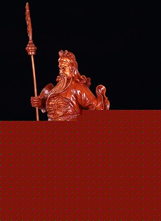 威风神武关二爷招财装饰