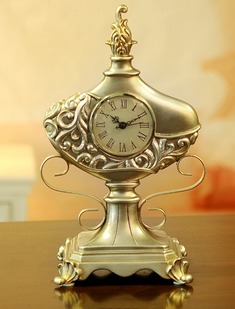 树脂单面神灯座钟