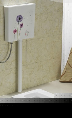 浮雕釉面蹲便器