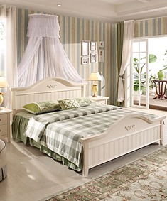 韩式仿古白板式床