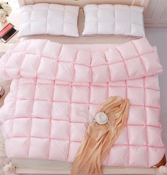 立衬斜纹白鹅绒羽绒被