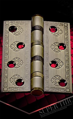 立体雕花加厚合页