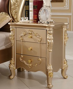 橡木储物床头柜