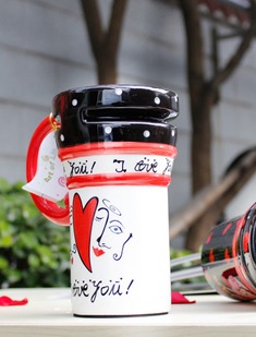 创意釉下彩马克杯