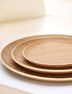 田园风实木果盘