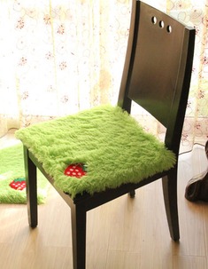 加厚防滑毛绒坐垫