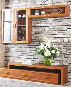 现代中式储物挂柜