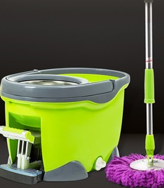 四驱动旋转拖把