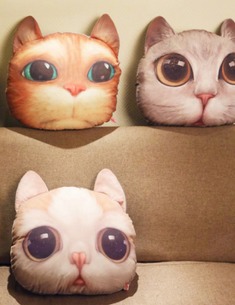 喵星人公仔靠枕